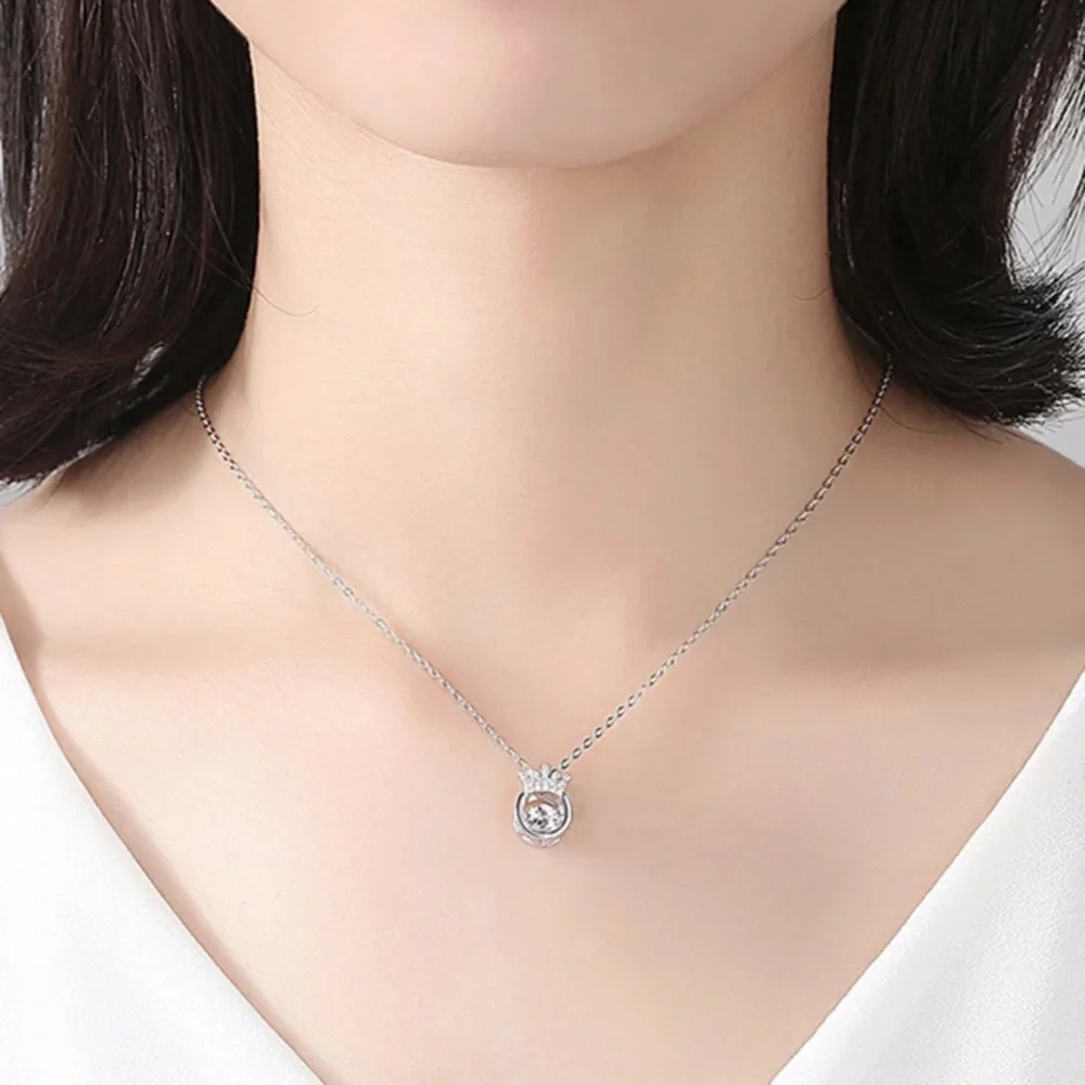 New “shaking diamond” in crown necklace - Picture 3 of 4
